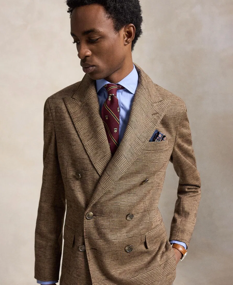 Пиджак Polo Soft Modern Fit с полуприлегающим кроем, из трикотажной ткани Polo Ralph Lauren, Tan Brown — фото 4