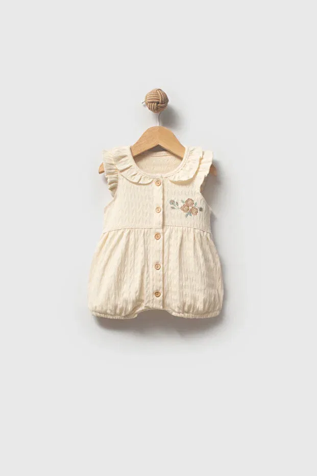 Детский комбинезон для девочек с цветочным принтом Hhoneybaby, Yellow