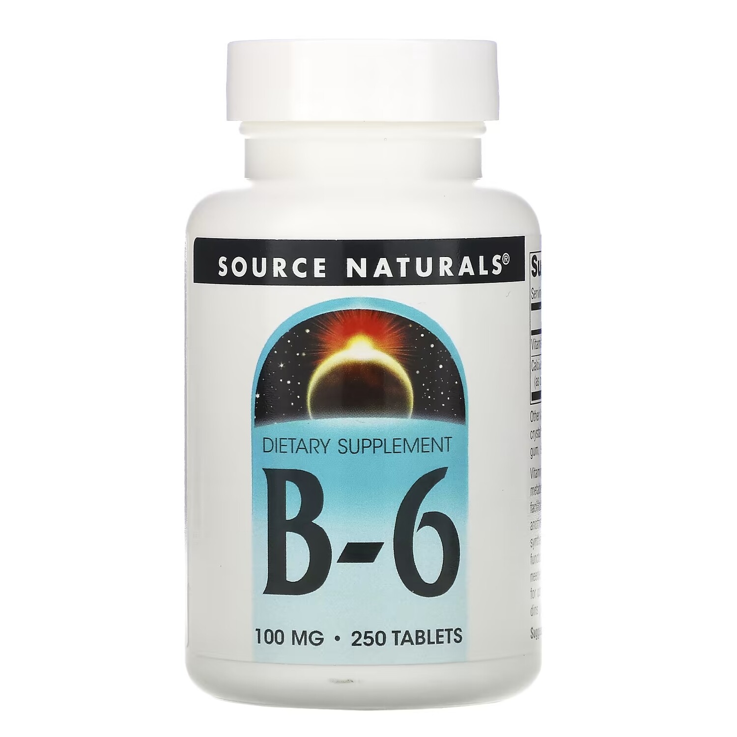 

Source Naturals B-6 100 мг, 250 таблеток