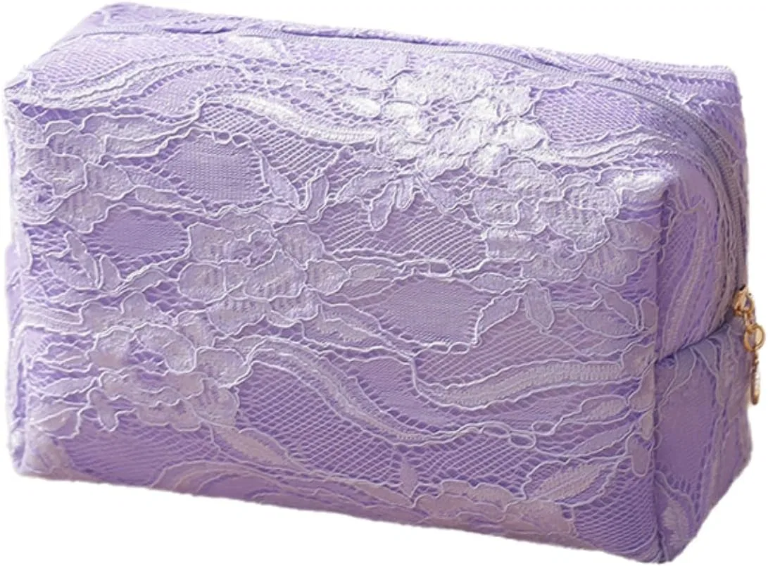 Косметичка Lace Mesh, TSMORY, 20x12x5 см, Purple