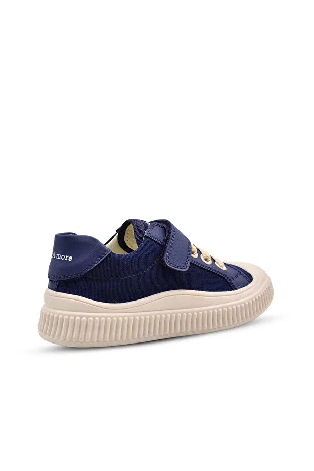 Детские повседневные туфли Orthopedic sole Kids A More, Navy Blue — фото 4