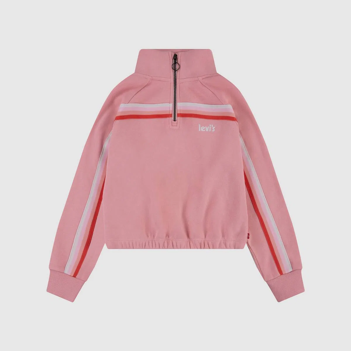 Пуловер Meet and greet 7-16 лет в одежде с застежкой-молнией на четверть длины Levi's, Quartz Pink - Pink