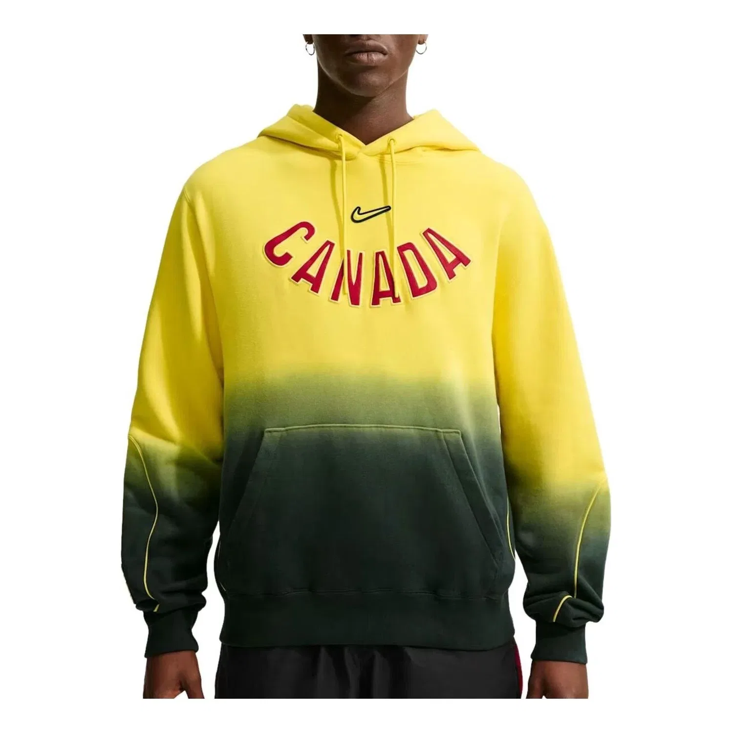 Мужское худи с принтом Nike x Canada x NOCTA Cryoshot CS Hoodie Sonic Yellow, желтый