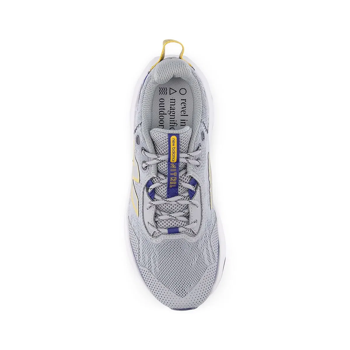 Детские кроссовки для мальчиков с шнуровкой Nitrel New Balance, Slate Grey/Blue Oyster/Baroque Gold — фото 4