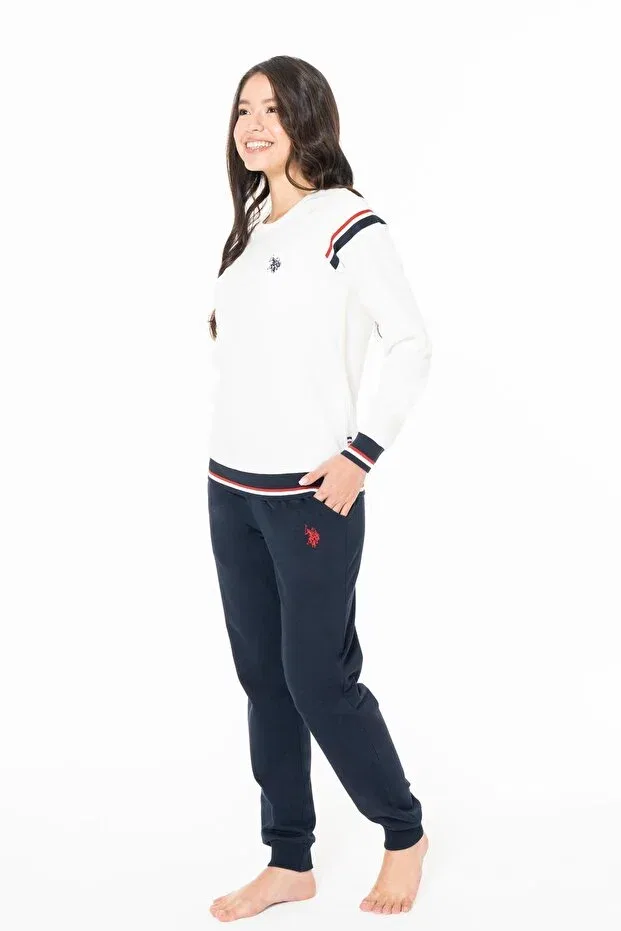 Женский комплект домашней одежды с длинным рукавом U.S. Polo Assn., Ecru