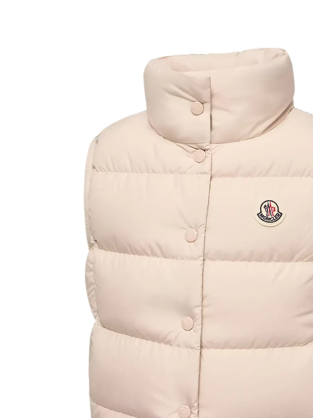 Жилет Badia с подкладкой без рукавов Moncler Enfant, бежевый — фото 3