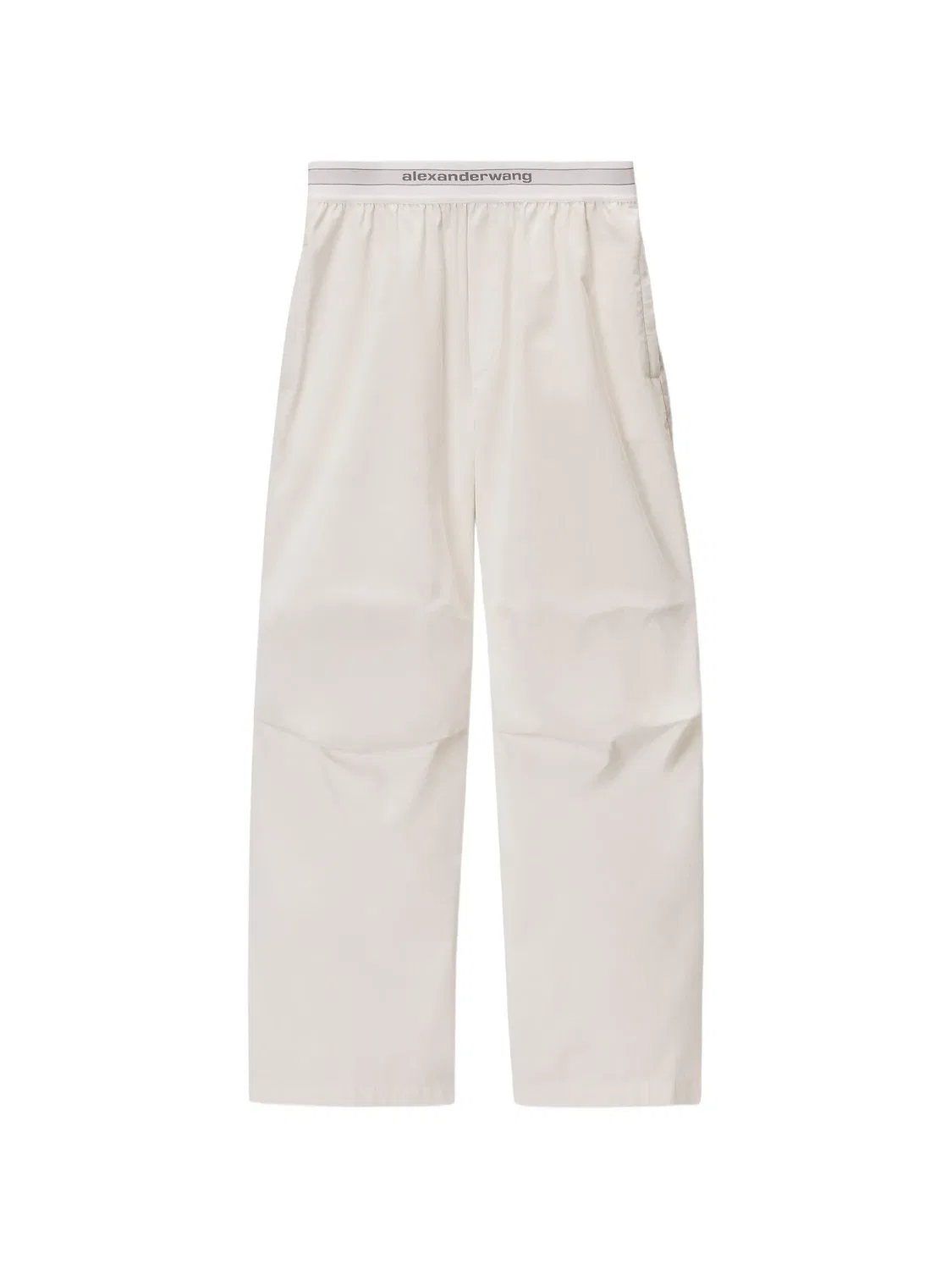 Широкие брюки с логотипом Alexander Wang, белый