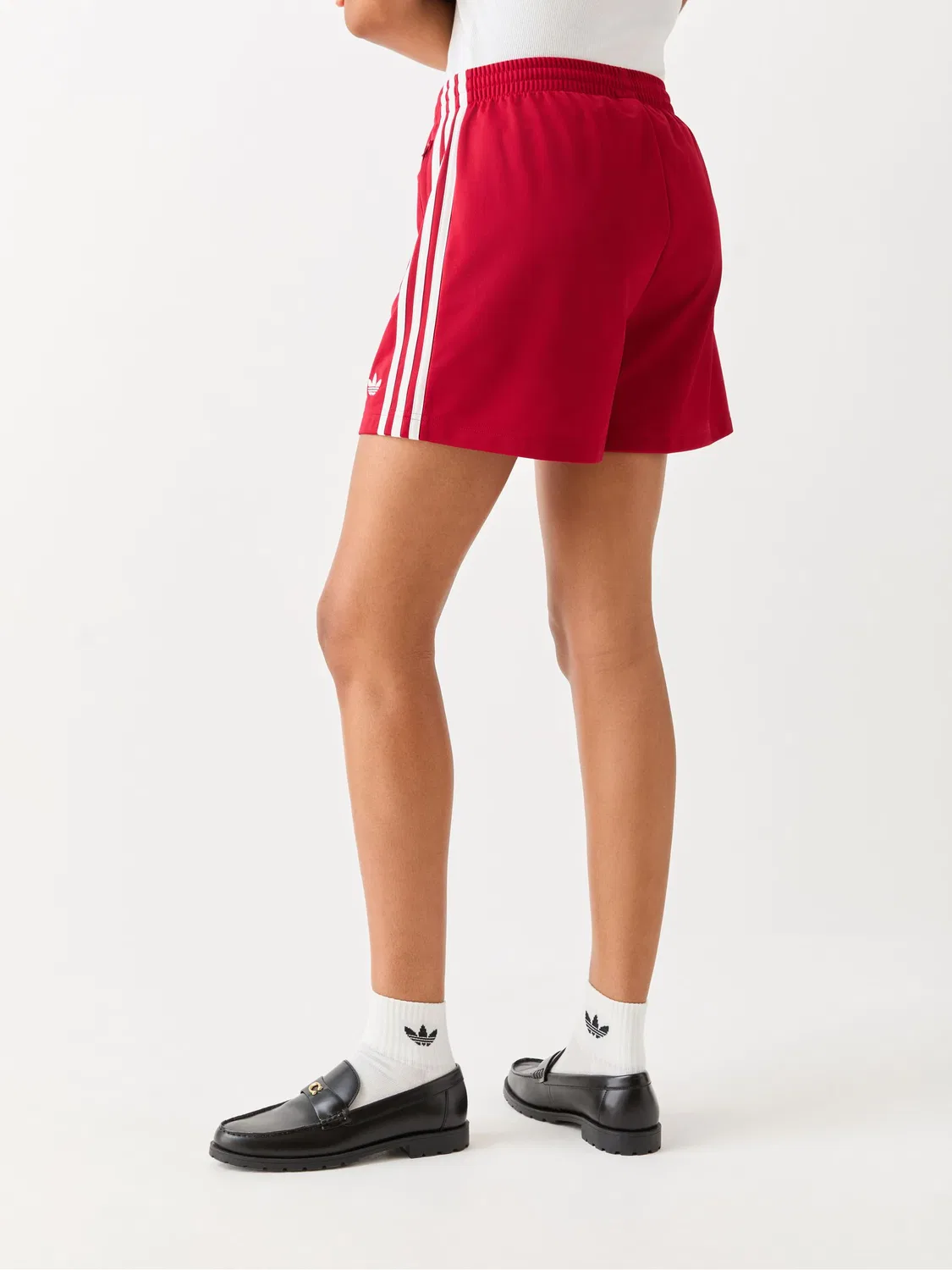 Шорты Firebird, adidas Originals, красный/белый — фото 3