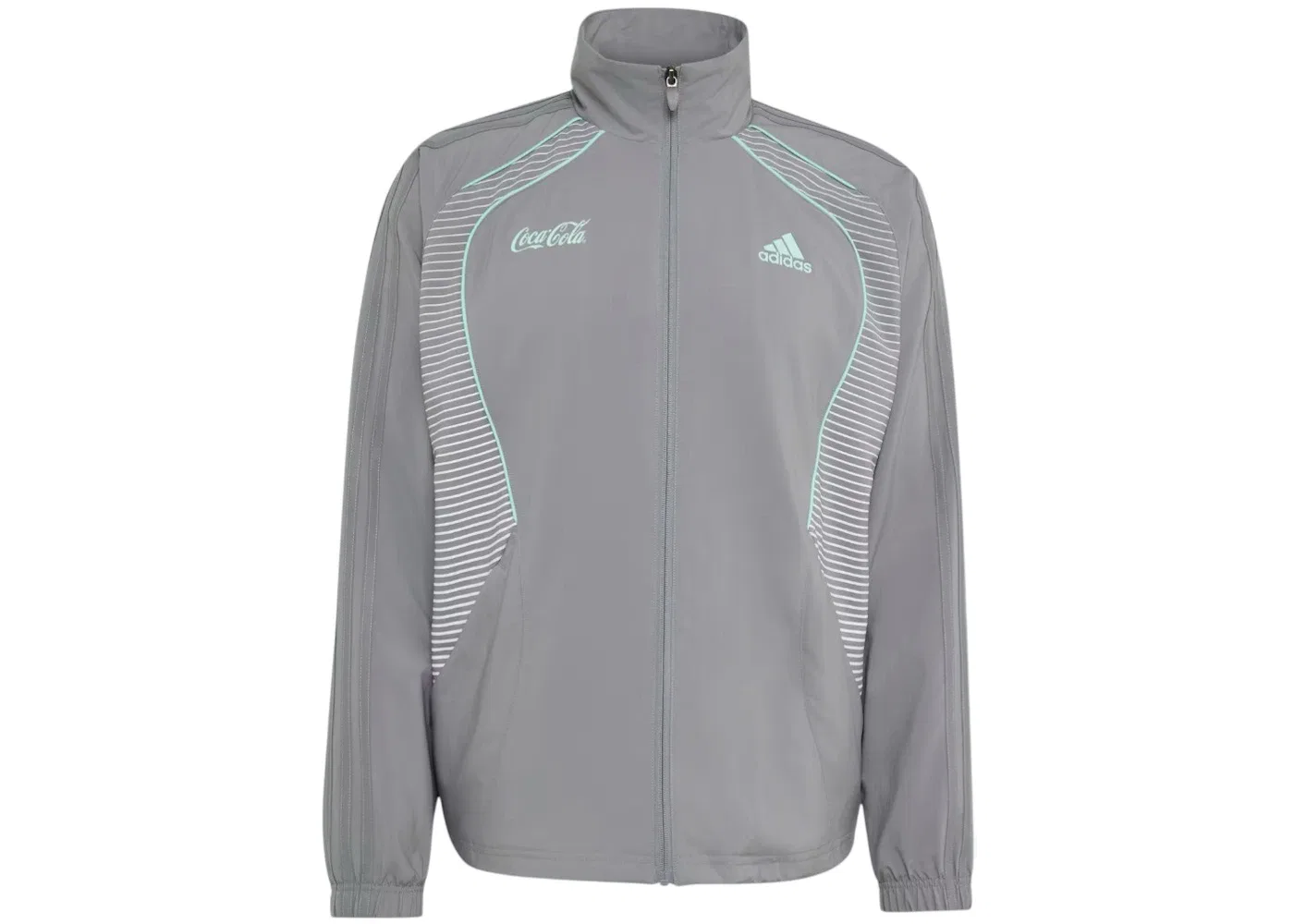 Мужская куртка с принтом Teamgeist Adidas x Coca-Cola, цвет Grey Three