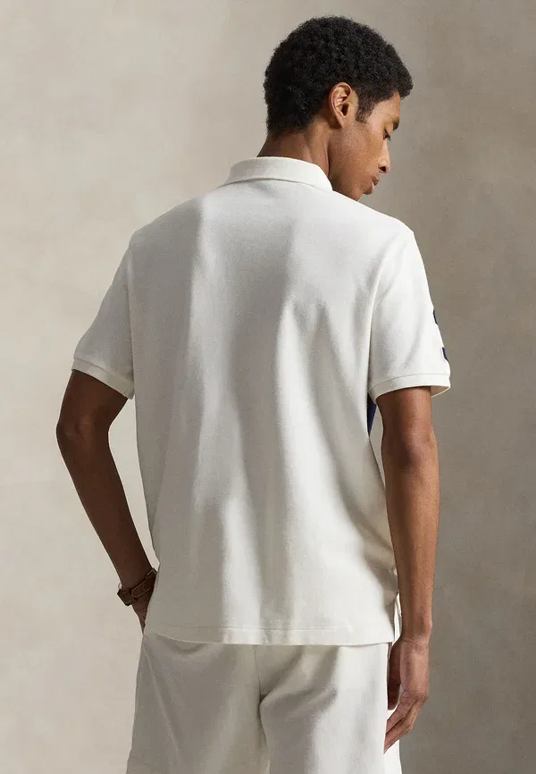 Поло с вышивкой Custom Slim Fit Big Pony Polo Ralph Lauren Nevis/Newport темно-синий — фото 3