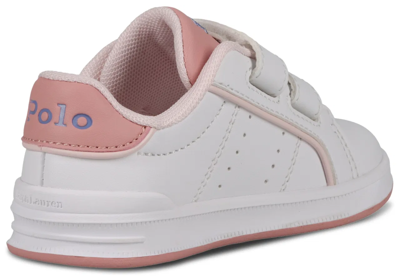 Кеды для девочек Heritage Court III Graphic Polo, цвет Hint Of Pink/White/Pink — фото 3