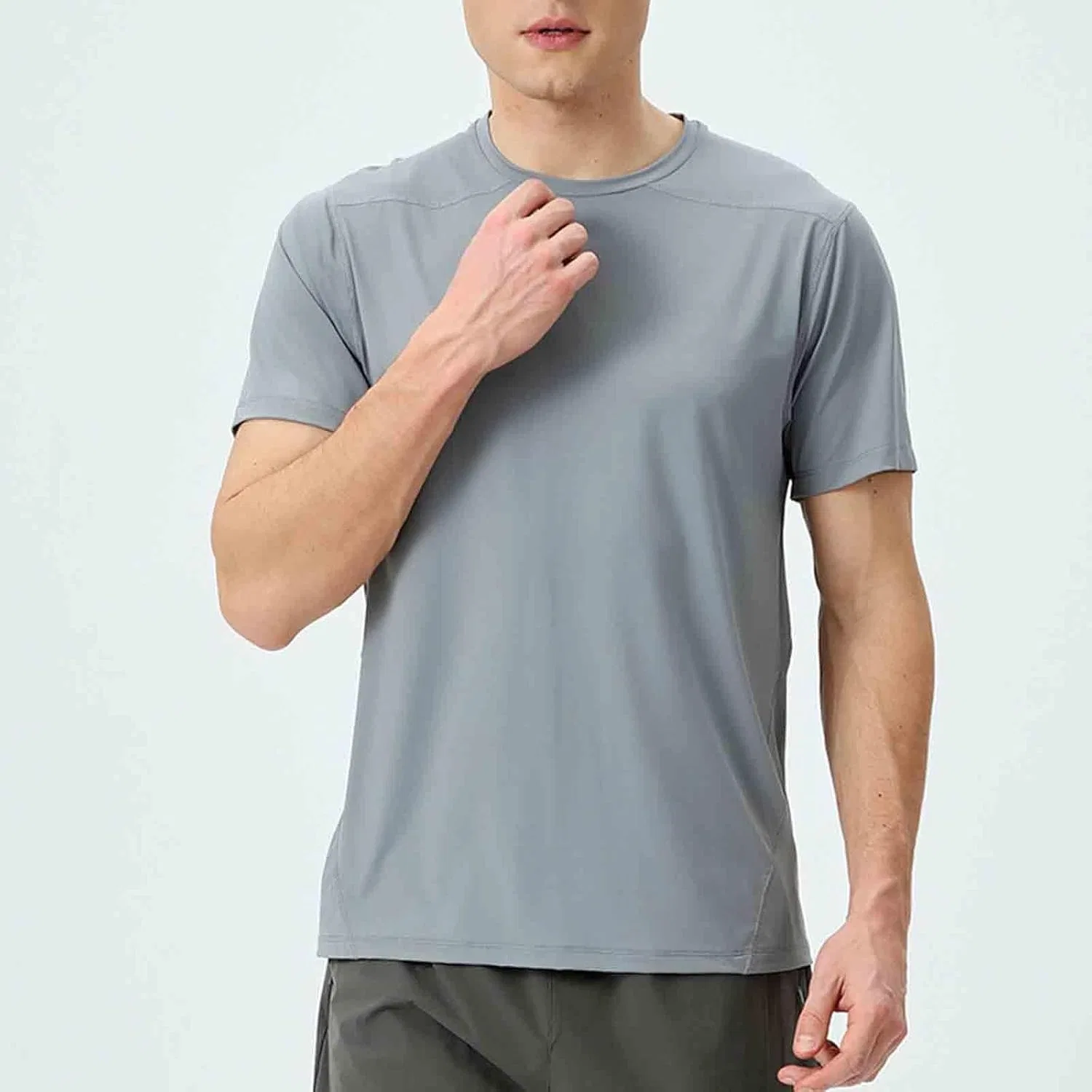 Мужская быстросохнущая футболка для бега Athletic, Gray — фото 2