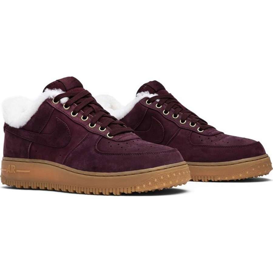 Кроссовки Nike Air Force 1 Premium Winter 'Burgundy Crush', фиолетово-бордовый/мультиколор — фото 2