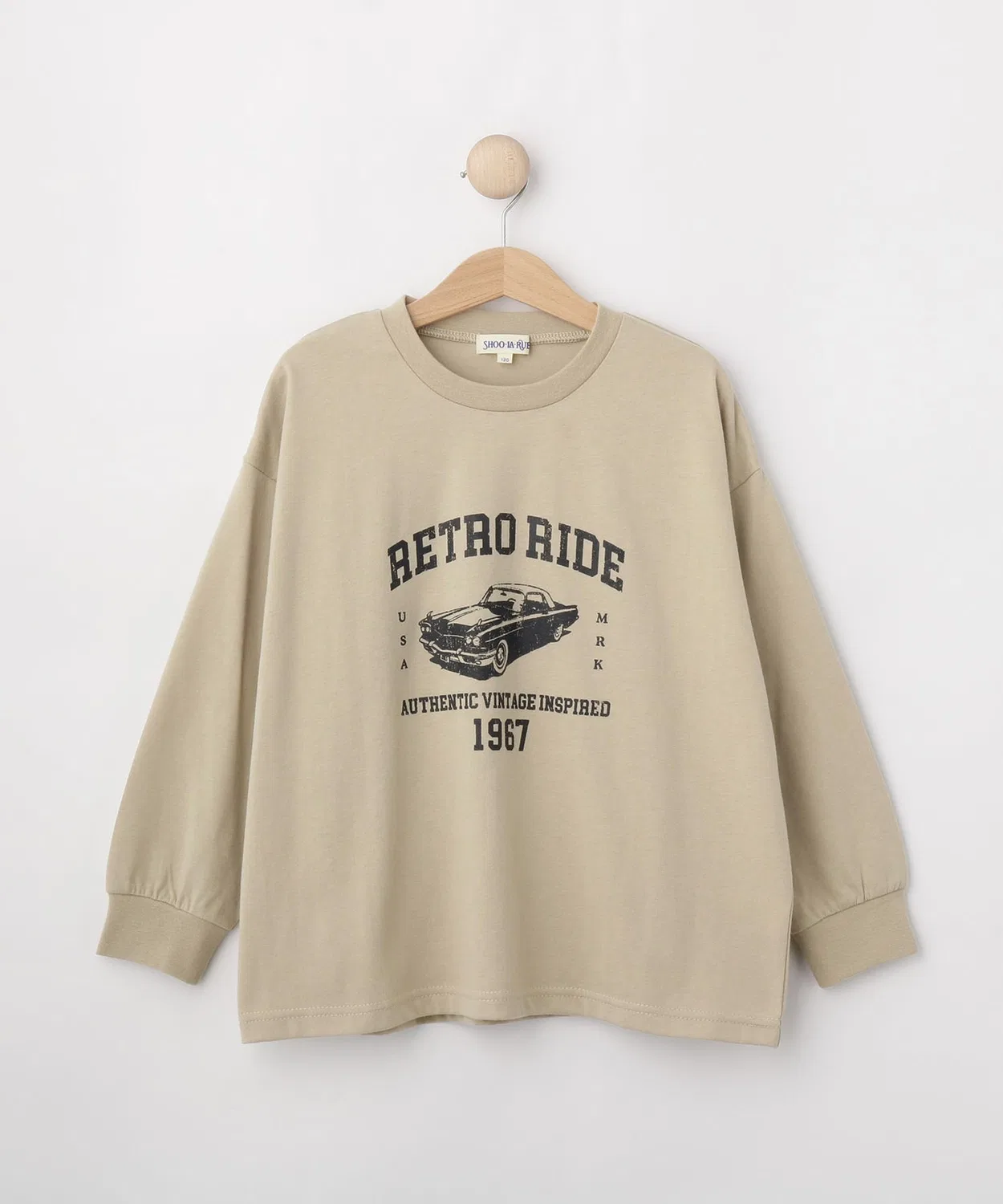 Детский лонгслив с принтом Basic Long T SHOO・LA・RUE, Beige