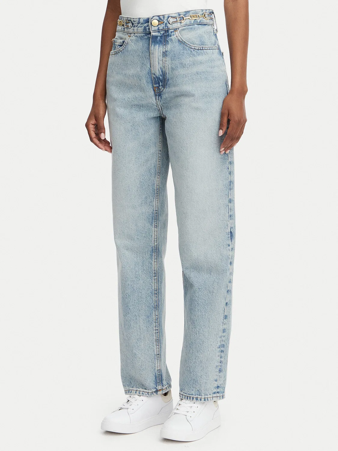 Женские джинсы прямого кроя Cam Tommy Hilfiger, голубой