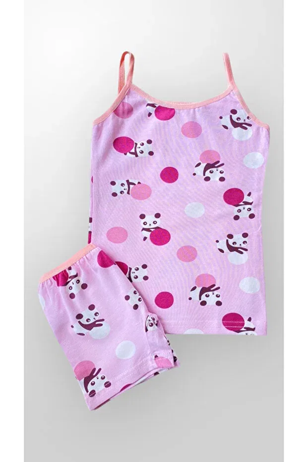 Детское для девочек комплект нижнего белья с принтом Lilac Panda Patterned, Fil Kids, Pink