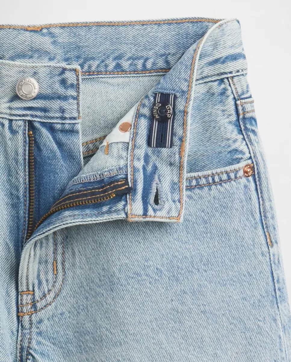 Детские шорты для девочек классические джинсовые Gap, Azul Claro — фото 2