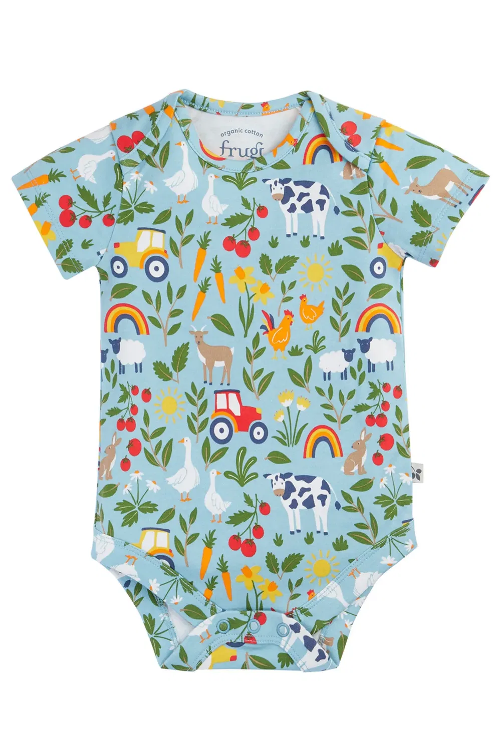 Детский комплект из 2 боди с коротким рукавом Frugi, Multi — фото 3