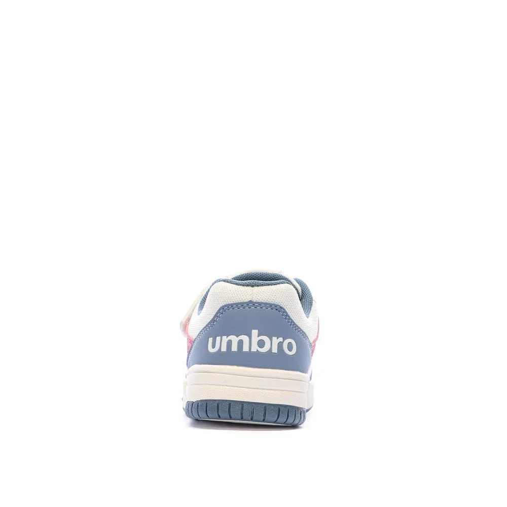 Детские кроссовки для девочек с липучкой Ovida Umbro, Weiß Rosa — фото 4