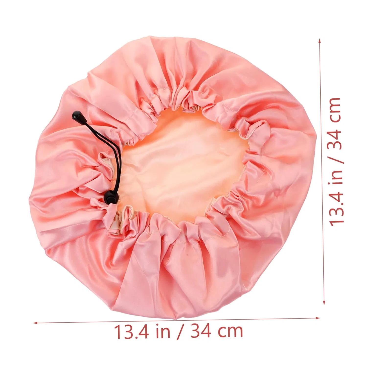 Набор шапочек для душа из сатина Satin, 6 шт, регулируемые, 34x34 см, DOITOOL — фото 2