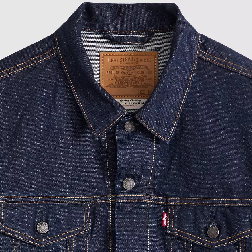 Мужская джинсовая куртка Levi's, цвет Dark Blue — фото 3