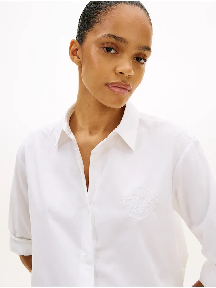 Рубашка с логотипом Easy TOMMY HILFIGER, White — фото 2