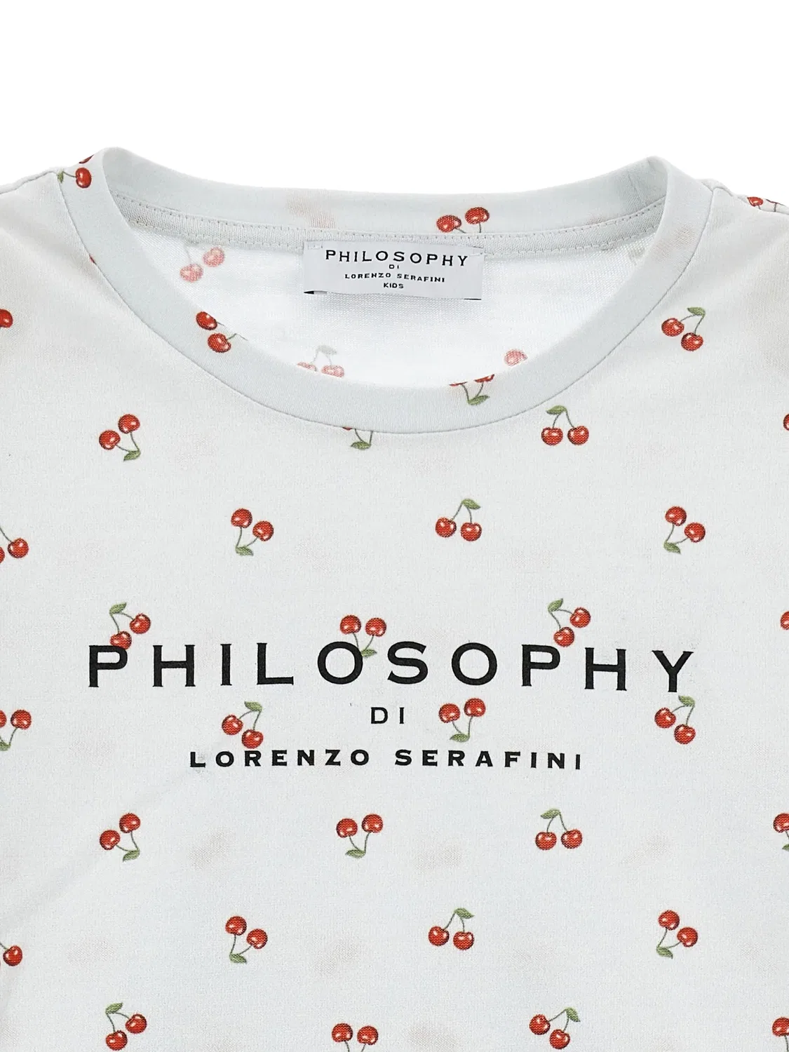 Футболка с принтом вишни Philosophy Di Lorenzo Serafini, белый — фото 2