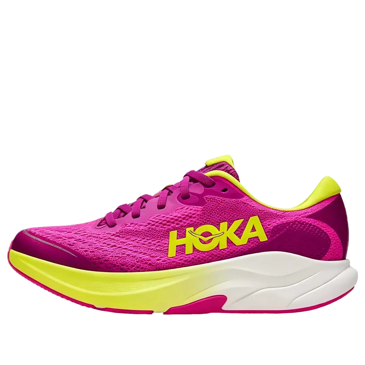 Детские кроссовки с сетчатым верхом Rincon 4 'Fuchsia' HOKA ONE ONE, Fuchsia/Yellow