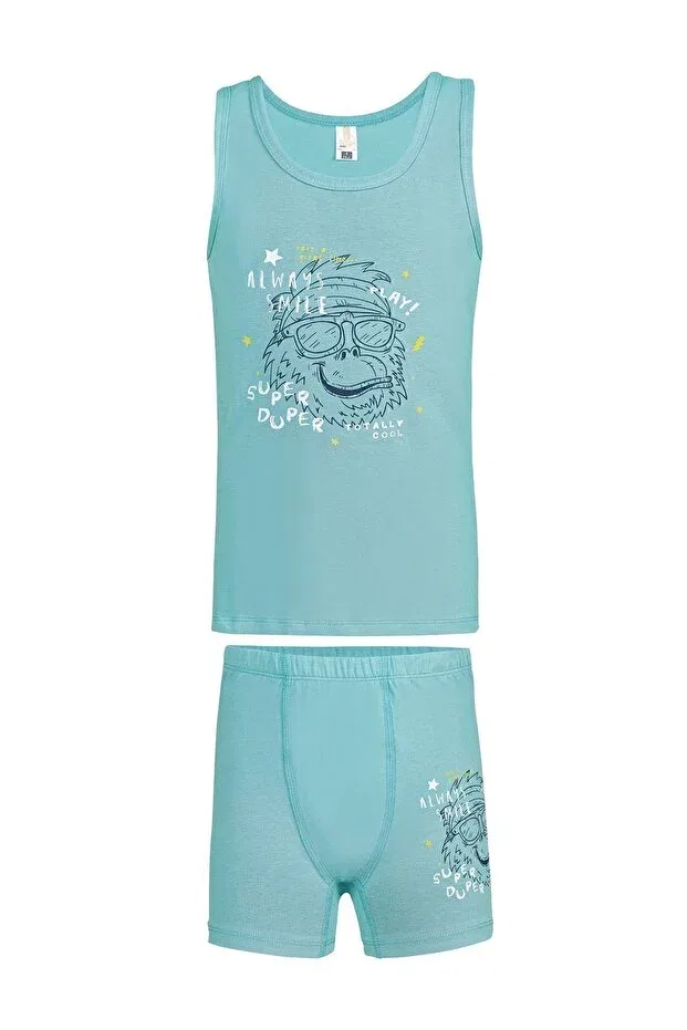 Детский комплект нижнего белья для мальчиков хлопковый Özkan 32041 Özkan Underwear, Green