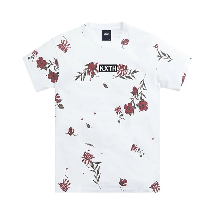 

Футболка Kith Summer Floral Short-Sleeve Tee 'White', белый