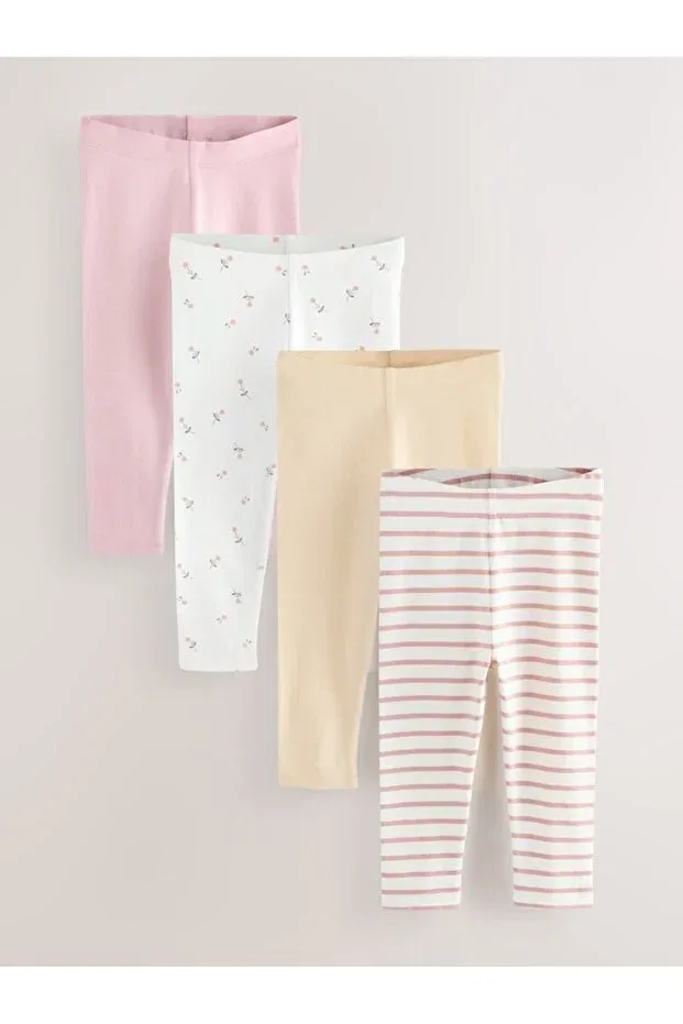 Детские колготки с принтом 4-предметный набор Next Baby, Multicolor