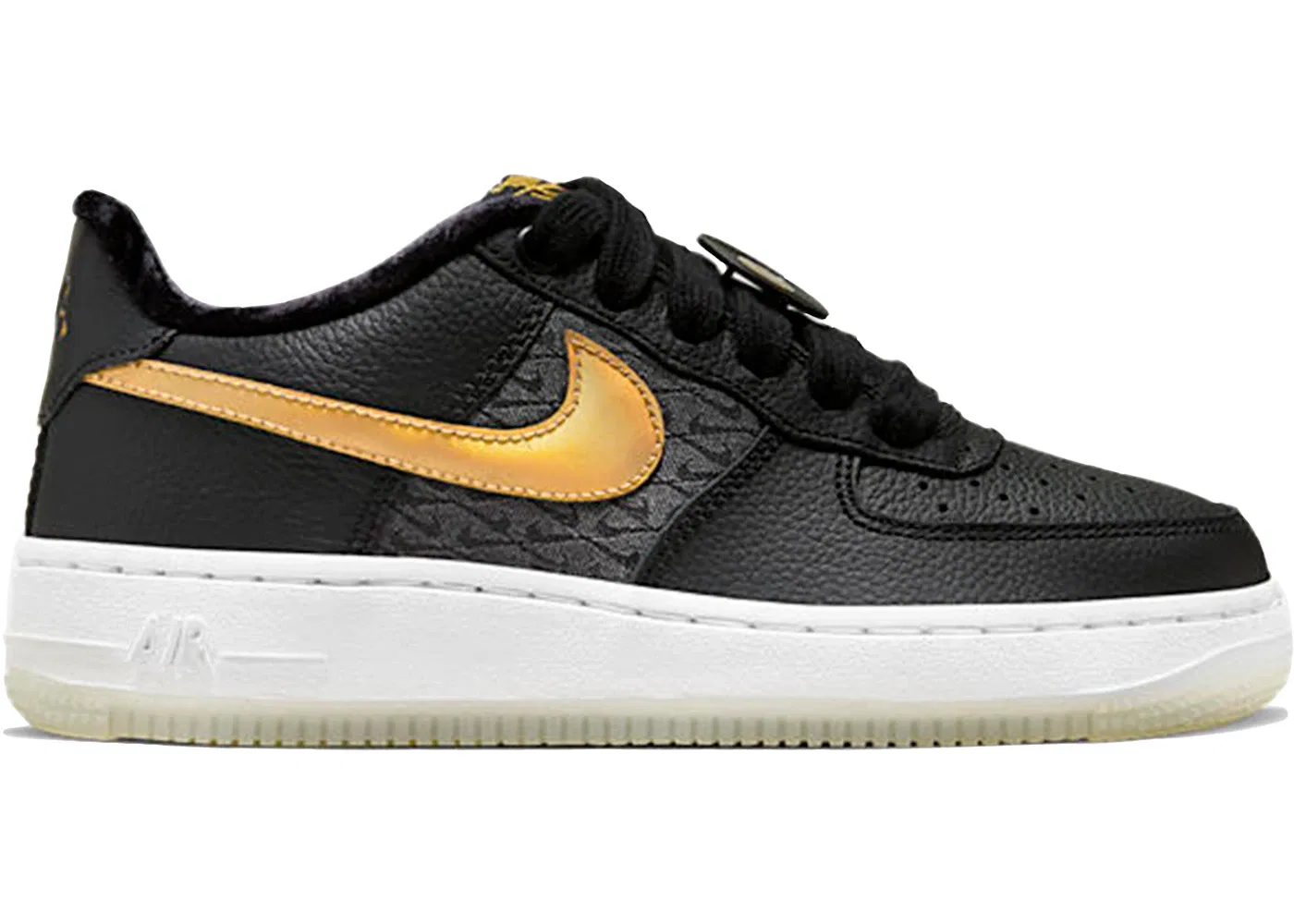Детские кроссовки Lifestyle Nike Air Force 1 Low LV8, Black/Metallic Gold/White