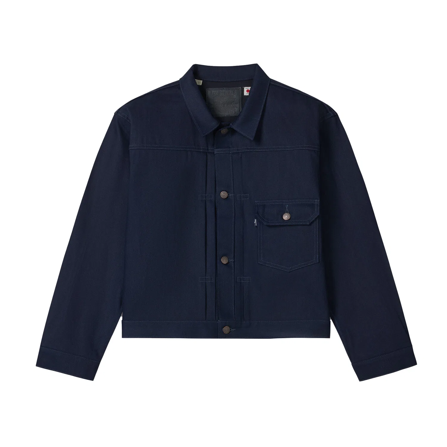 Мужская куртка-джинсовка прямого кроя с лацканами Levi's, Dark Blue