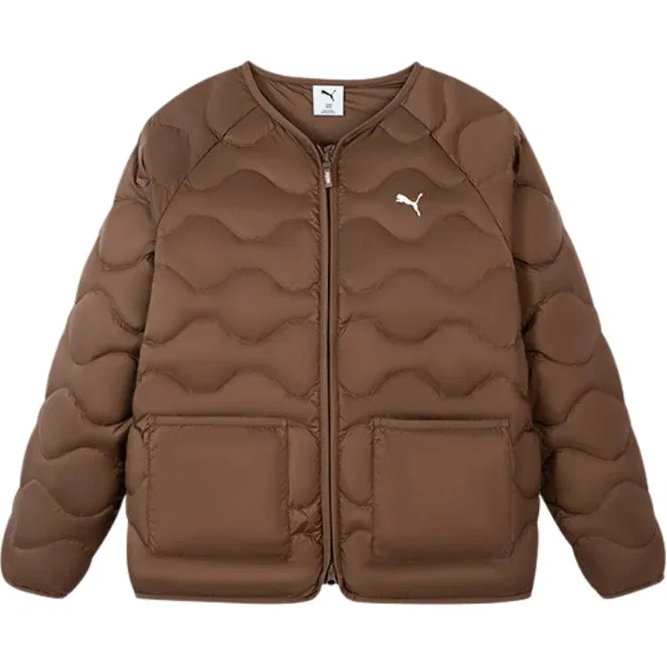 Детское пальто пуховое с V-образным вырезом Dark Coffee PUMA