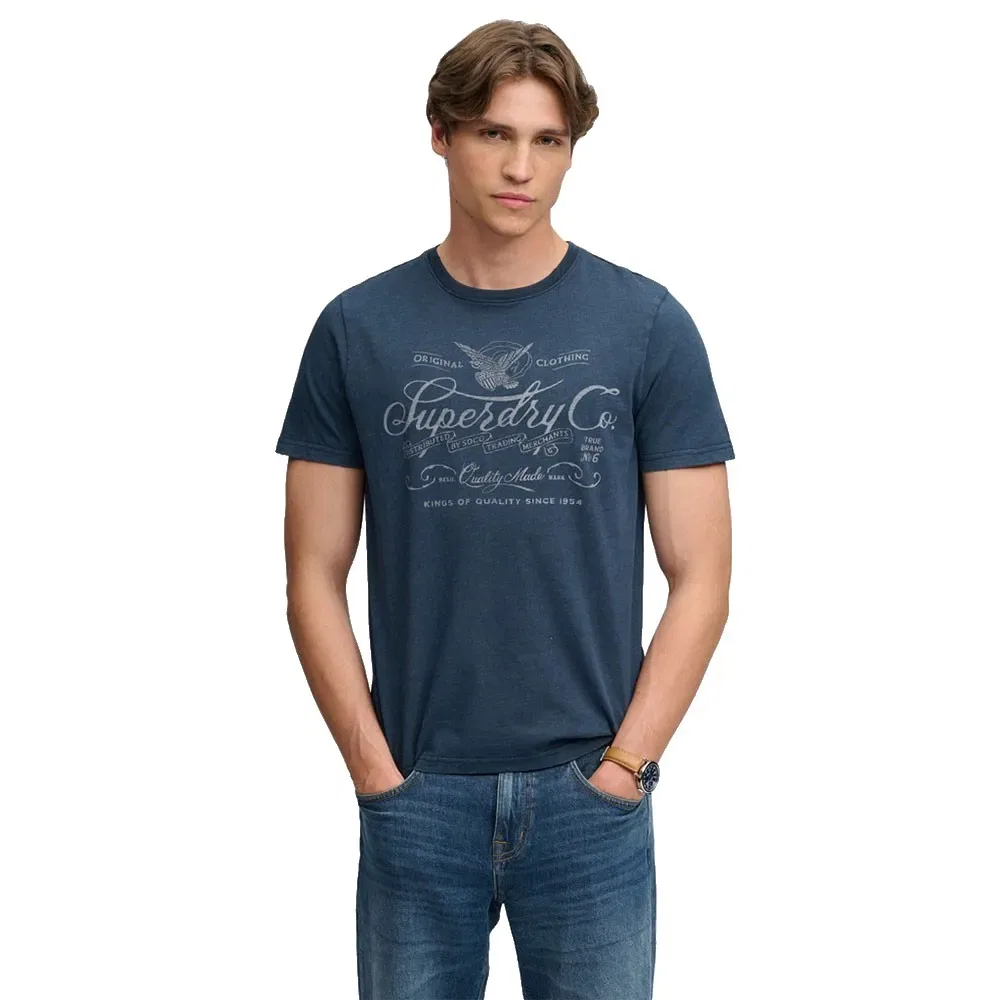 Мужская футболка с принтом Mercantile Superdry, Blue