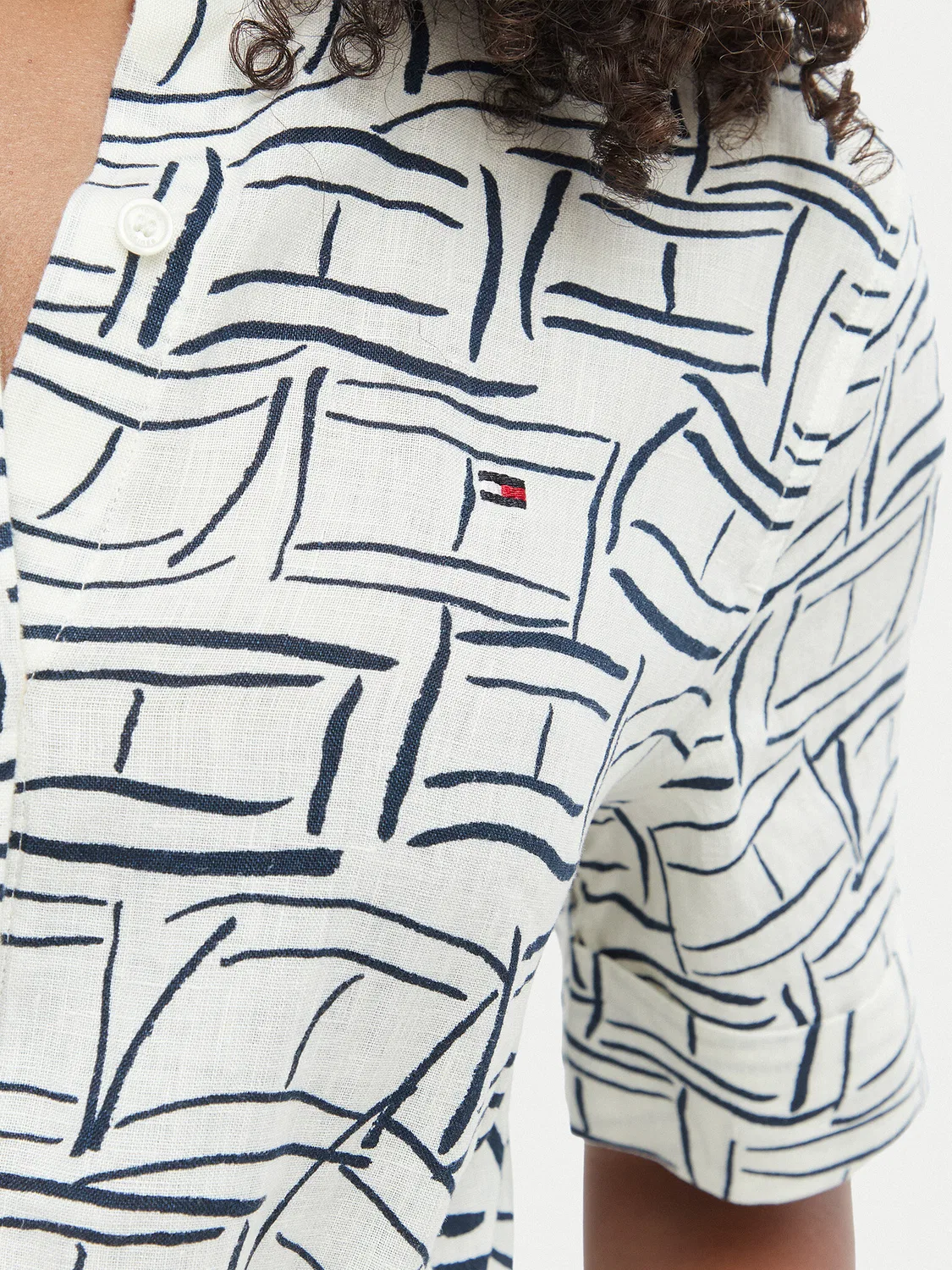 Женское платье-рубашка стандартного кроя Tommy Hilfiger, светло-бежевый — фото 4