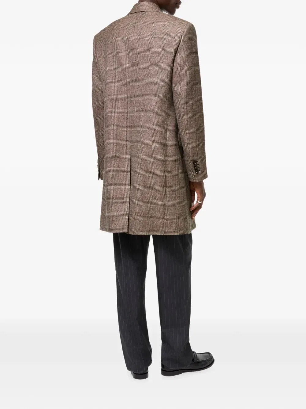 Пальто Denbury из шерсти и льна приталенного кроя Burberry, коричневый — фото 3