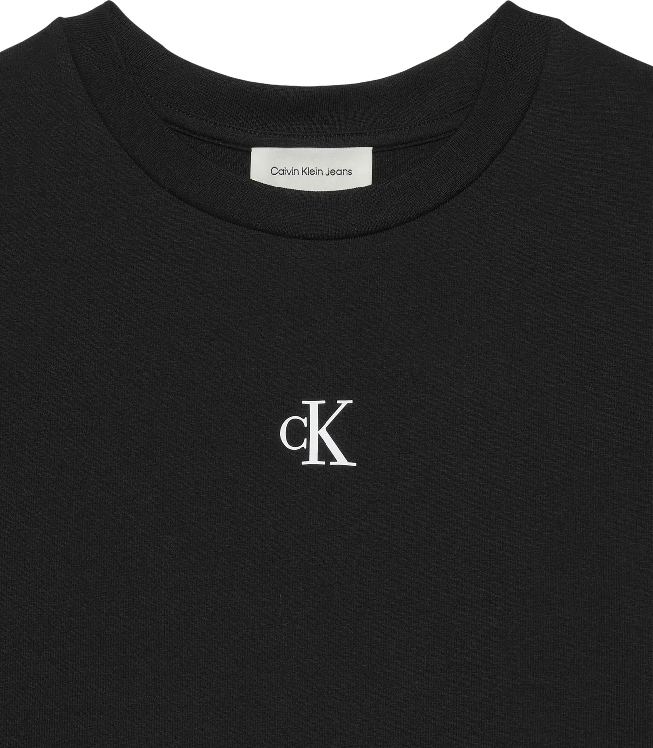 Женская футболка с коротким рукавом с логотипом Calvin Klein, Black — фото 2