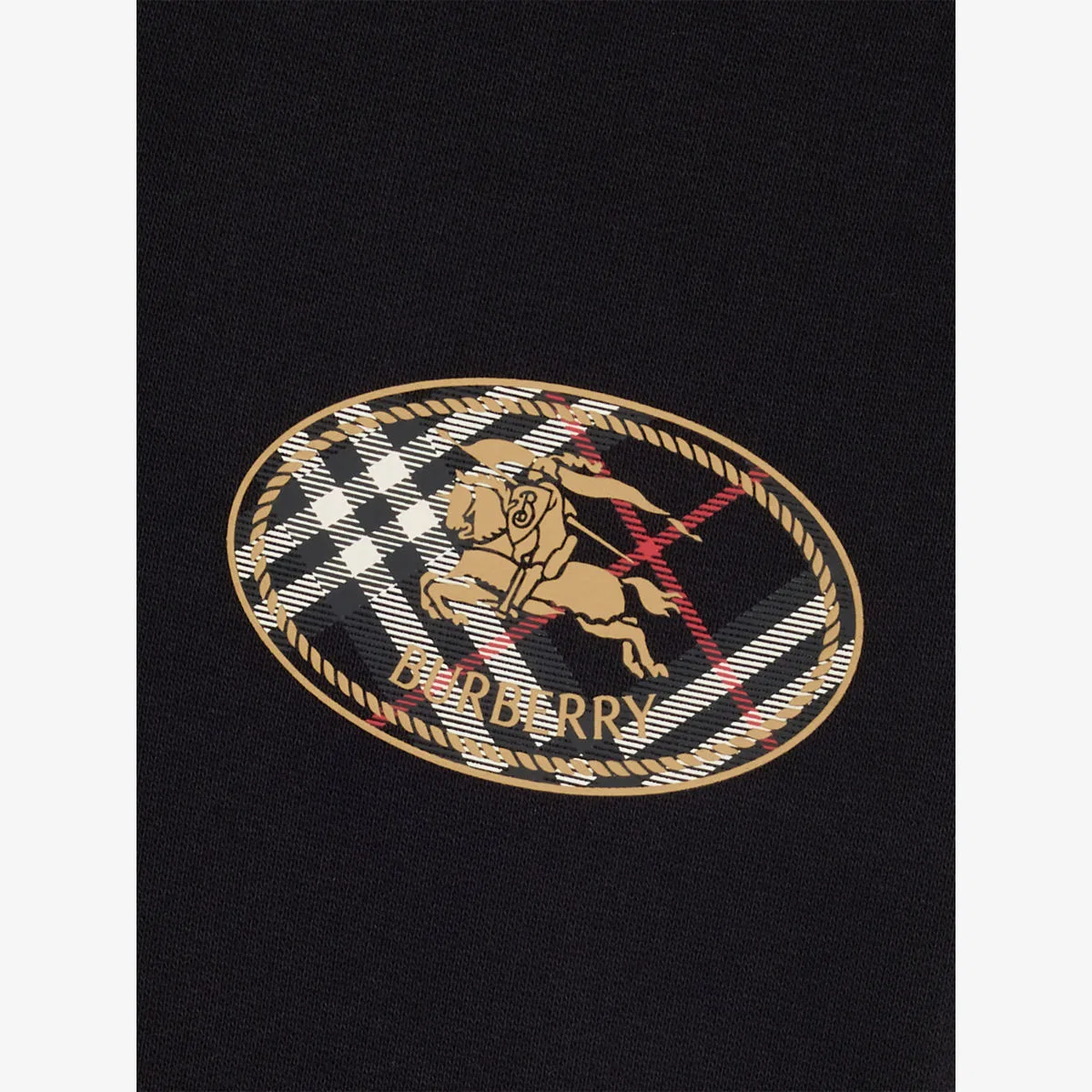 Хлопковые спортивные штаны James с логотипом, размер 4-14 лет Burberry, черный — фото 2