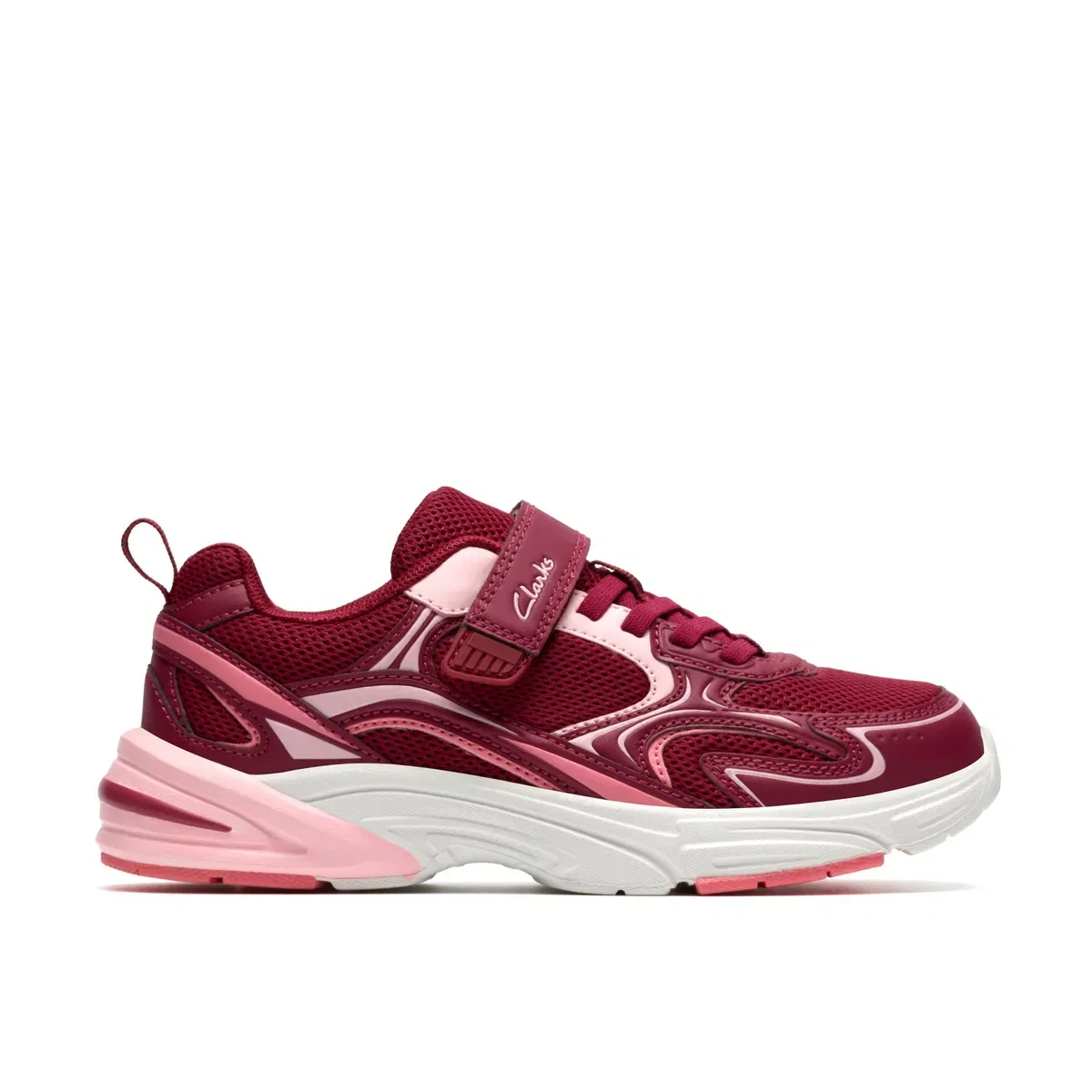 Детские кроссовки с комбинированным верхом Craftonmove K, Clarks, Pink