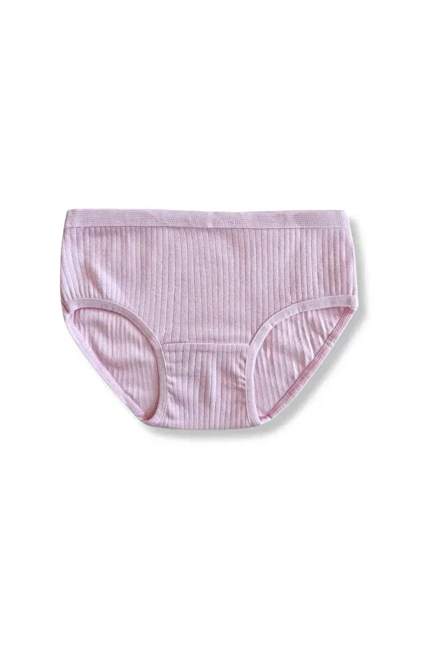 Детские трусы для девочек хлопковые набор 5 шт Gizakids, White Pink Lilac Yellow — фото 2