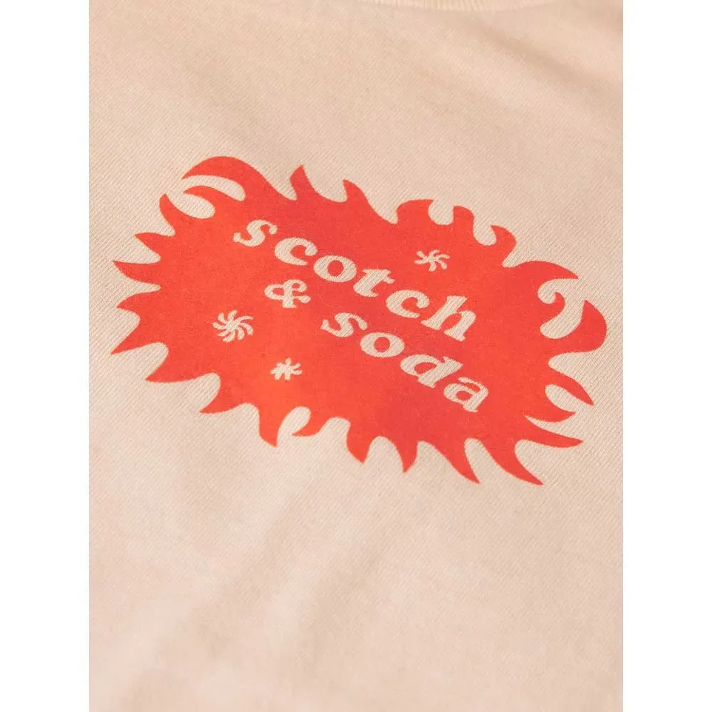 Детская футболка для мальчиков с принтом 183101 Scotch & soda, Orange — фото 3