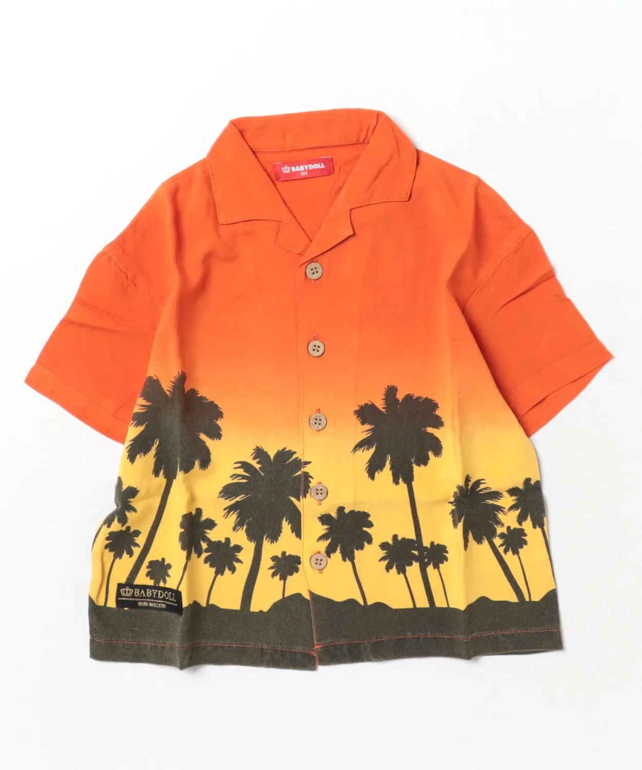 Детская рубашка с коротким рукавом Sunset Half Sleeve Shirt BABYDOLL, Orange