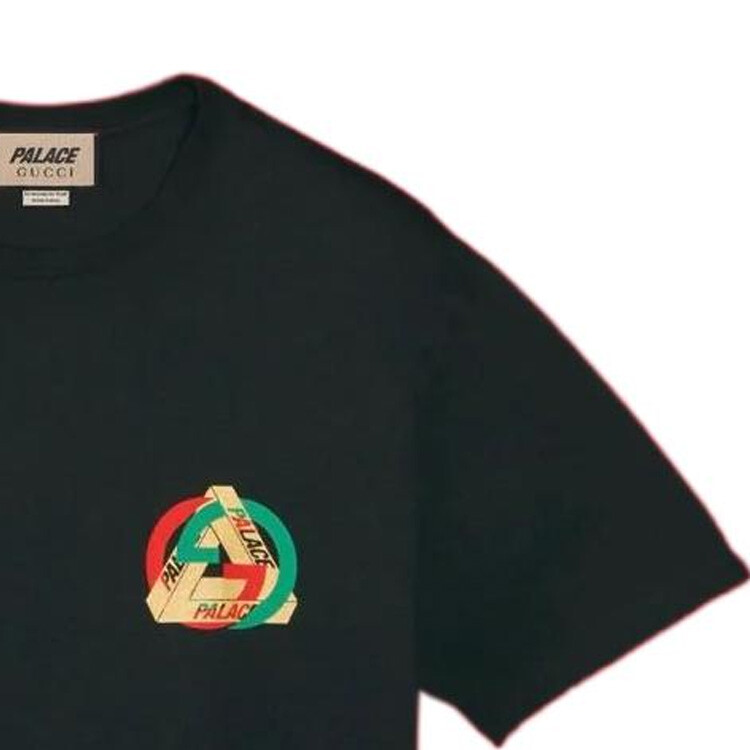 Футболка женская Gucci Printed Heavy, коллаборация с Palace, черный — фото 4