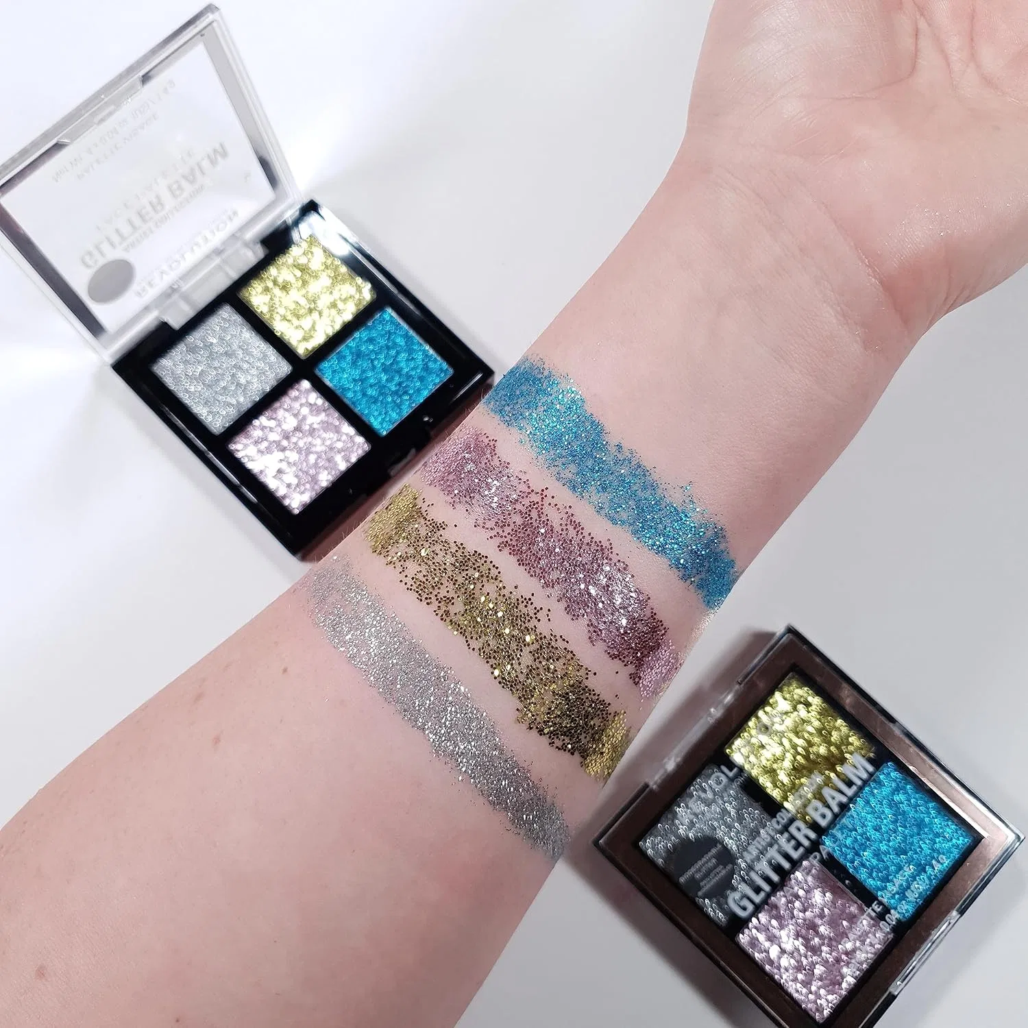 Палетка глиттерных бальзамов «Artist Collection Glitter Balm Palette» от Makeup Revolution London Makeup Revolution — фото 4