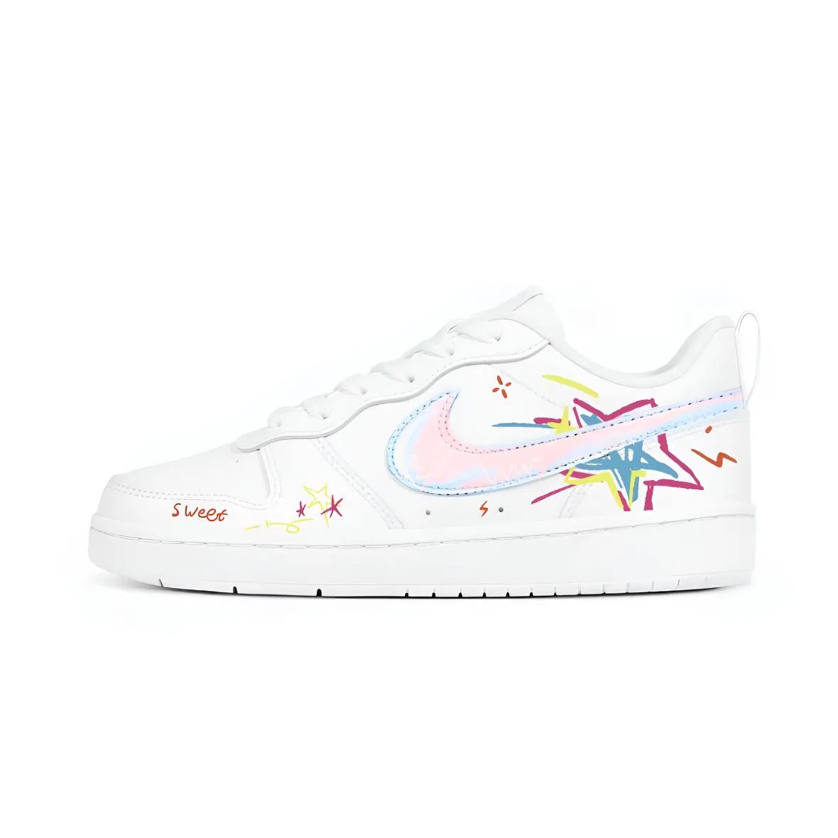 Детские кроссовки для скейтбординга Court Borough, Nike, White