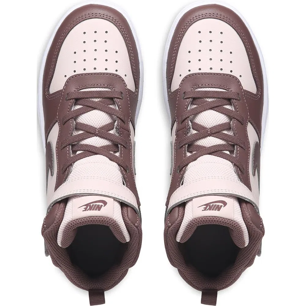 Детские высокие кроссовки Court Borough Mid 2 Nike, Chocolate/White — фото 4