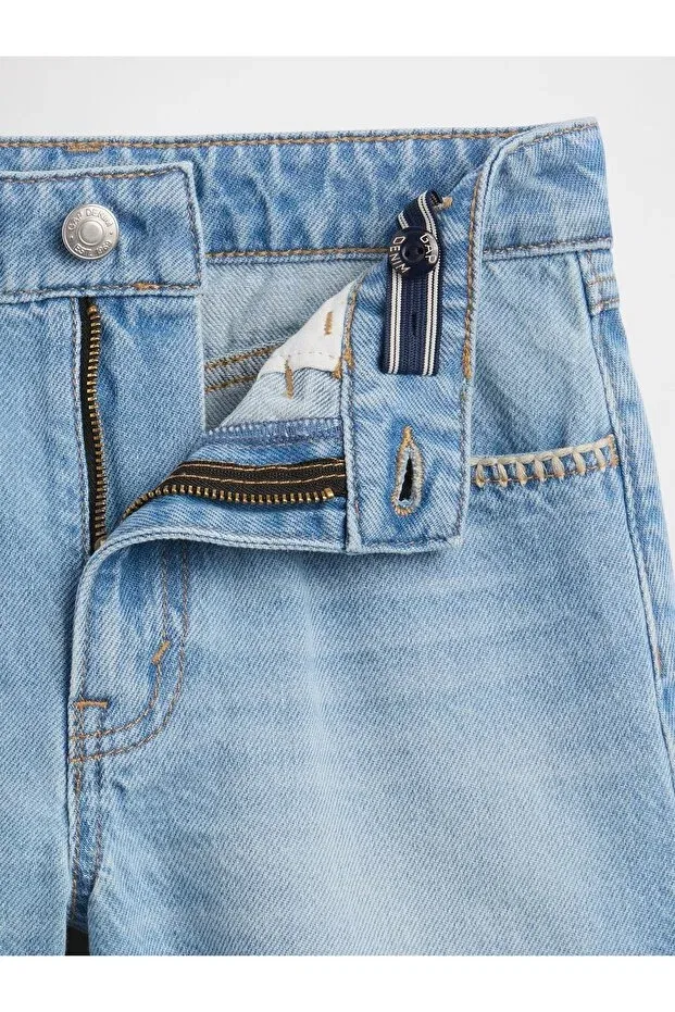 Детские шорты для девочек джинсовые Basics Gap, Light Blue — фото 2