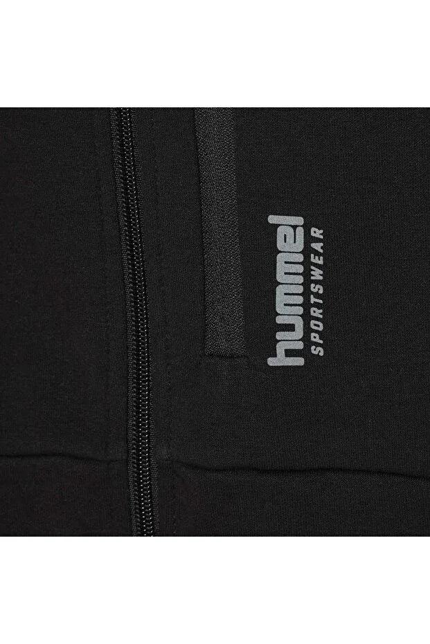 Детское худи с длинным рукавом на молнии Hummel, Black — фото 4