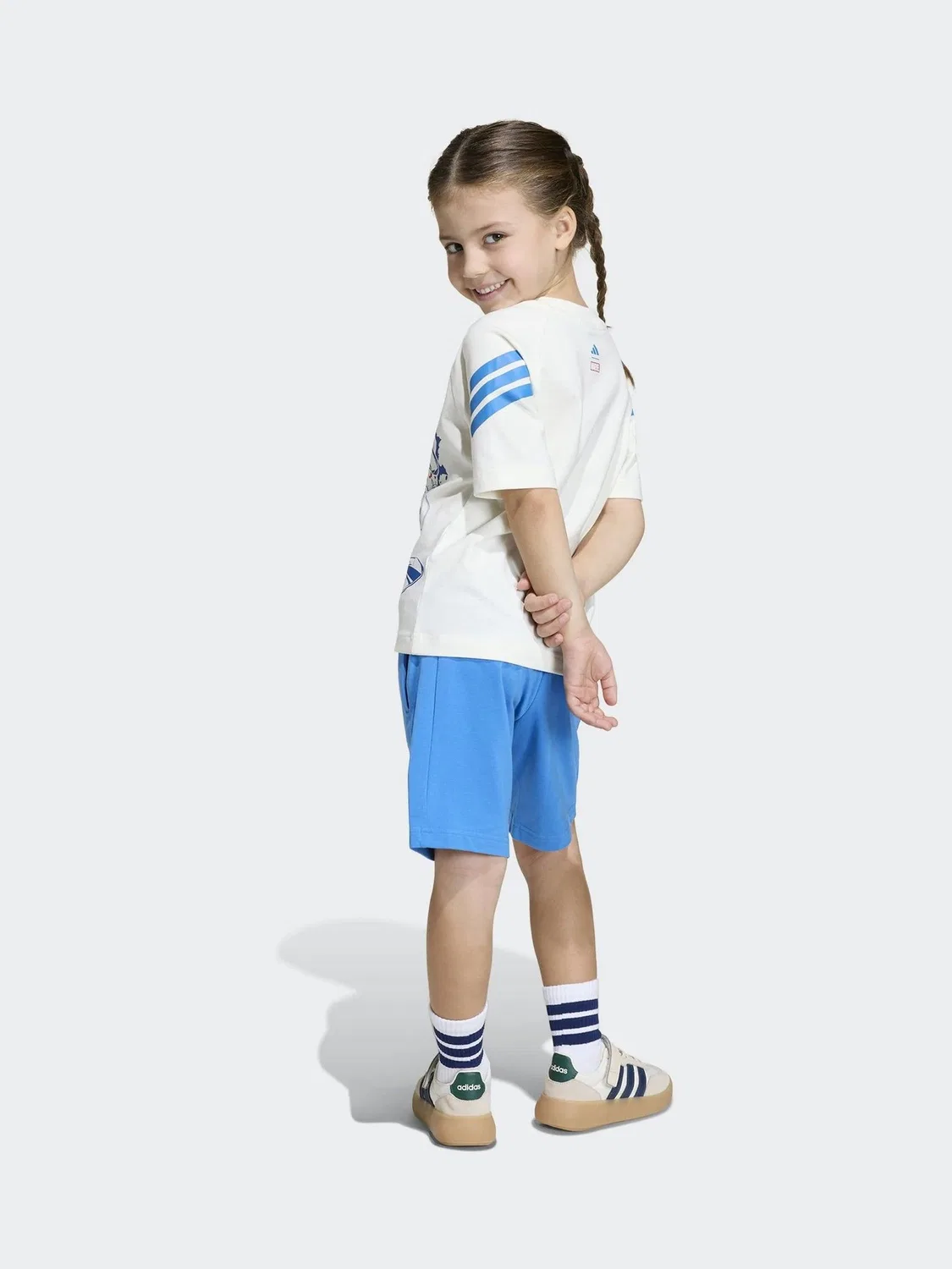 Комплект футболка и шорты Marvel Avengers adidas, белый — фото 3